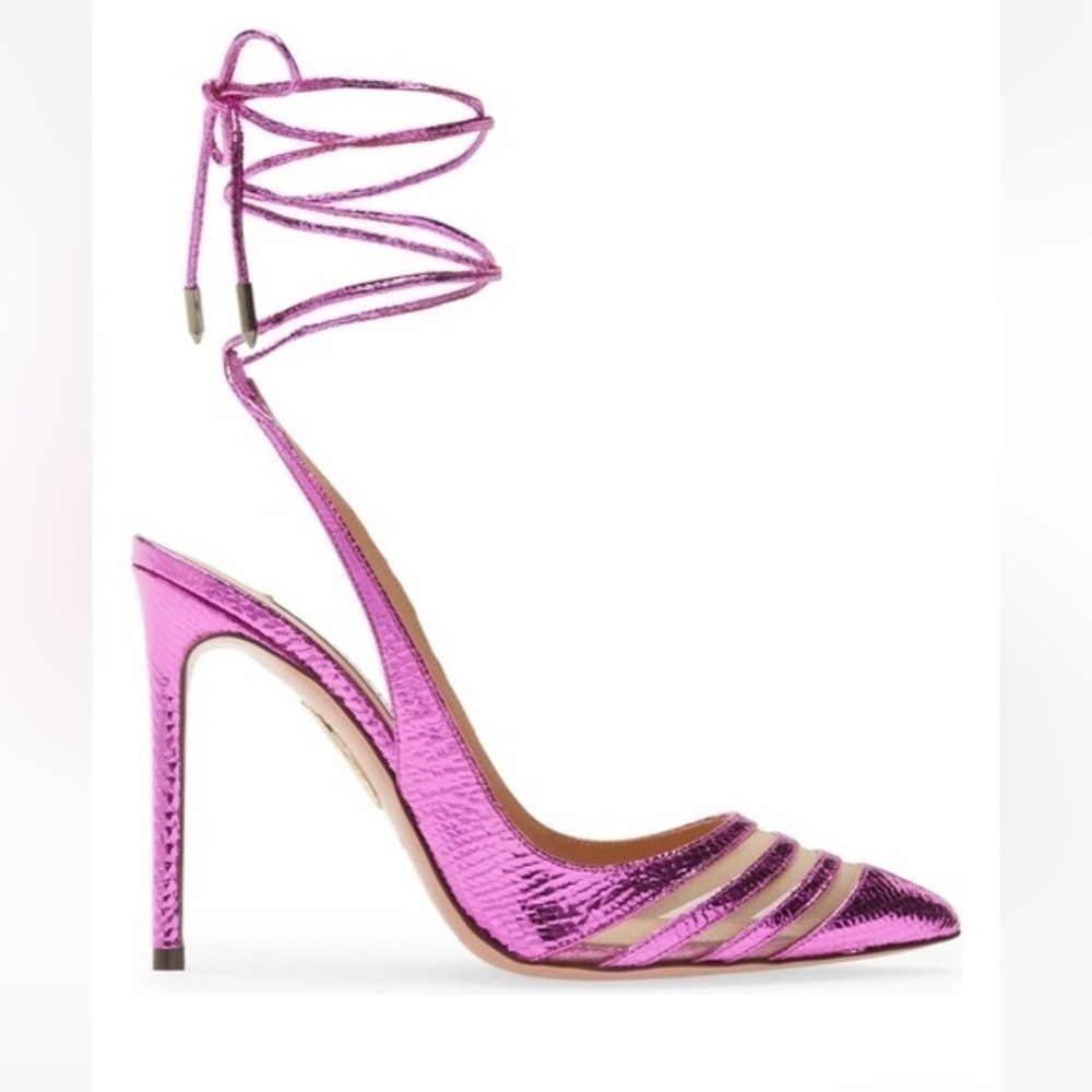 New Aquazzura Unfaithful ankle tie pump size 38.5EU - Picture 2 of 15